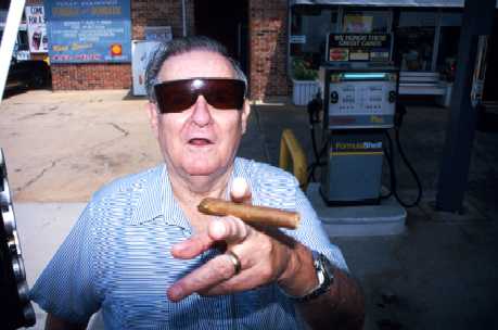 man with cigar, pass christian, mississippi